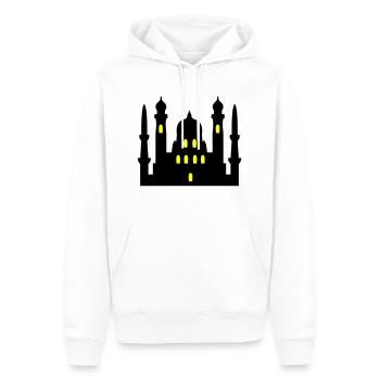 mosque 02 - Men’s Premium Organic Hoodie - white - Front - Nico (187cm)