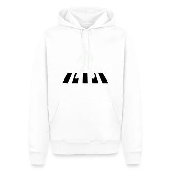 Franchissement du passage piéton - Sweat à capuche Premium bio Homme - blanc - Devant - Nico (187cm)