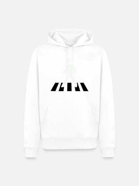 Crossing the zebra crossing - Men’s Premium Organic Hoodie - white