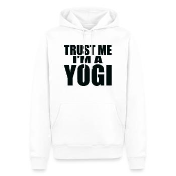 Yoga Méditation Spa Namaste - Sweat à capuche Premium bio Homme - blanc - Devant - Nico (187cm)