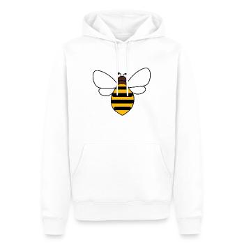 Abeille - Sweat à capuche Premium bio Homme - blanc - Devant - Nico (187cm)
