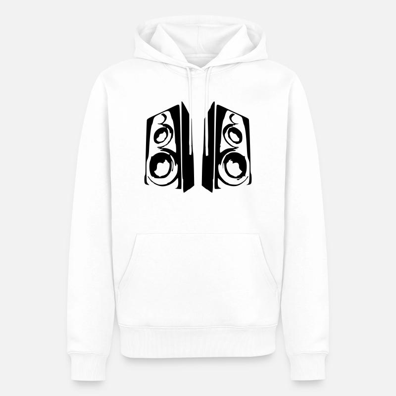 Speaker - Sweat à capuche Premium bio Homme - blanc