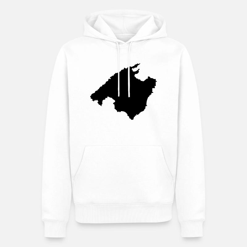mallorca - Männer Premium Bio Hoodie - Weiß
