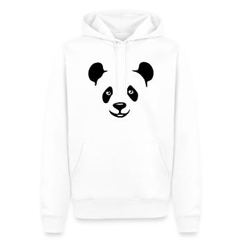 panda géant ours en peluche teddy - Sweat à capuche Premium bio Homme - blanc - Devant - Nico (187cm)