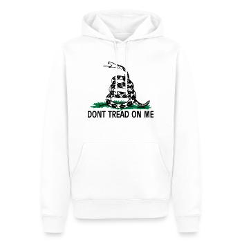 Gadsden Flag - Männer Premium Bio Hoodie - Weiß - Vorne - Nico (187cm)