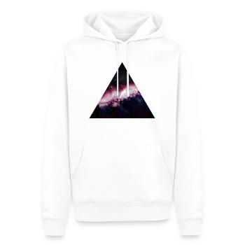 Dreieck Galaxy - Männer Premium Bio Hoodie - Weiß - Vorne - Nico (187cm)
