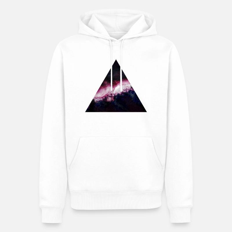 triangle galaxy galaxie du triangle - Sweat à capuche Premium bio Homme - blanc