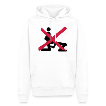 verbotene liebe oralsex icon - Sweat à capuche Premium bio Homme - blanc - Devant - Nico (187cm)