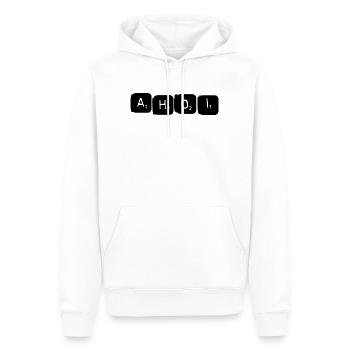 Heimatliebe Art Shop - Ahoi - Männer Premium Bio Hoodie - Weiß - Vorne - Nico (187cm)