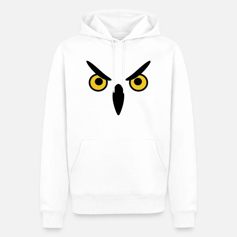 Eule eule eule - Männer Premium Bio Hoodie - Weiß