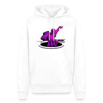 Diskjockey - Männer Premium Bio Hoodie - Weiß - Vorne - Nico (187cm)