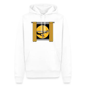 Mond Nacht Baum Fenster - Männer Premium Bio Hoodie - Weiß - Vorne - Nico (187cm)