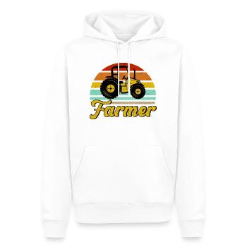 Landwirtschaft Traktor Viehzüchter Geschenk - Männer Premium Bio Hoodie - Weiß - Vorne - Nico (187cm)