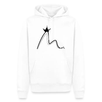 Mom Crown Krone Mutter Mama - Männer Premium Bio Hoodie - Weiß - Vorne - Nico (187cm)