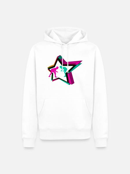 Wrestling Star - Männer Premium Bio Hoodie - Weiß