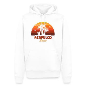 Acapulco Mexiko Künstlerischer Urlaub Souvenir Sonnenuntergang - Männer Premium Bio Hoodie - Weiß - Vorne - Nico (187cm)