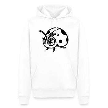 maikäfer comic - Männer Premium Bio Hoodie - Weiß - Vorne - Nico (187cm)