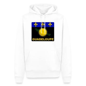 Guadeloupe Flagge - Männer Premium Bio Hoodie - Weiß - Vorne - Nico (187cm)