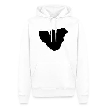 moorea map - Sweat à capuche Premium bio Homme - blanc - Devant - Nico (187cm)