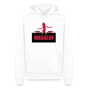 DJ Girl Sexy Magaluf Mallorca - Sweat à capuche Premium bio Homme - blanc - Devant - Nico (187cm)