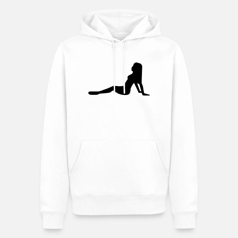 Femme sexy ... de wicki_de - Sweat à capuche Premium bio Homme - blanc