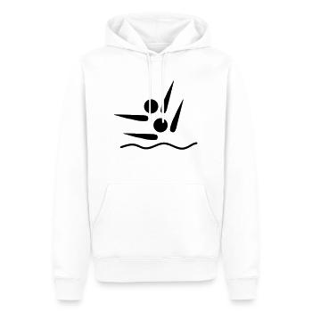 synchronized swimming os - Men’s Premium Organic Hoodie - white - Front - Nico (187cm)