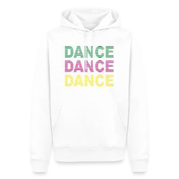 Dance - Sweat à capuche Premium bio Homme - blanc - Devant - Nico (187cm)