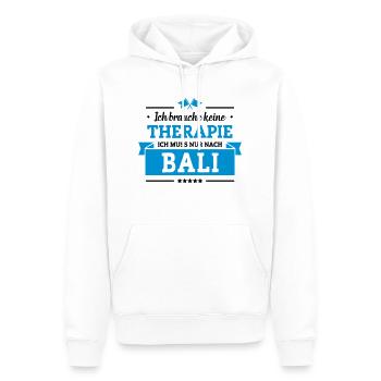 Nur nach Bali - Männer Premium Bio Hoodie - Weiß - Vorne - Nico (187cm)