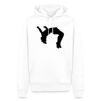 Backflip, Rückwärtsalto - Männer Premium Bio Hoodie - Weiß - Vorne - Nico (187cm)