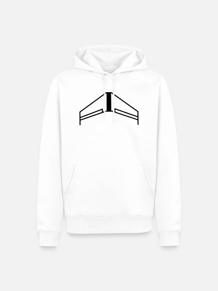 FPV Wing Nurflügel RW-66 - Männer Premium Bio Hoodie - Weiß