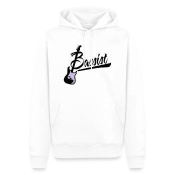bassist - Sweat à capuche Premium bio Homme - blanc - Devant - Nico (187cm)