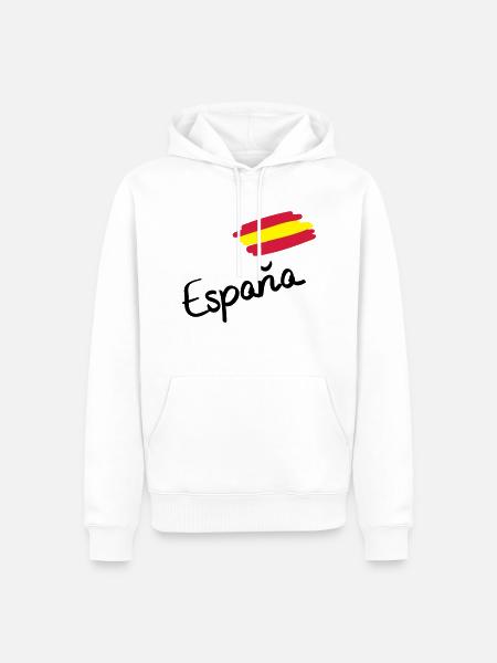 spain__f3 - Männer Premium Bio Hoodie - Weiß