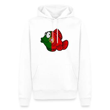 Portugal - Men’s Premium Organic Hoodie - white - Front - Nico (187cm)