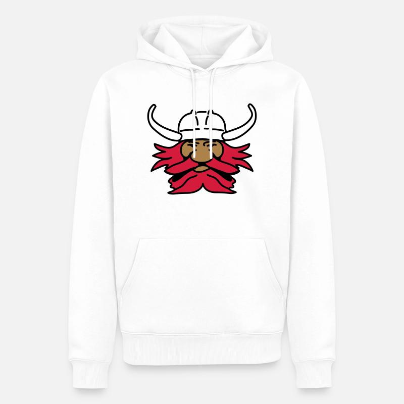 wickinger_3c - Sweat à capuche Premium bio Homme - blanc