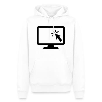 Computer - Männer Premium Bio Hoodie - Weiß - Vorne - Nico (187cm)
