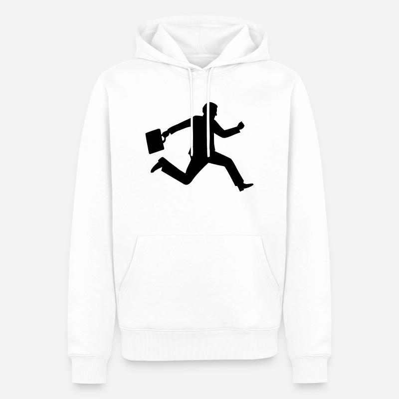 Business - Männer Premium Bio Hoodie - Weiß