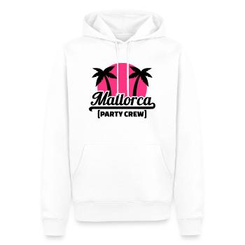 Mallorca Party Crew - Sweat à capuche Premium bio Homme - blanc - Devant - Nico (187cm)