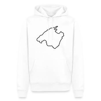 mallorca - Männer Premium Bio Hoodie - Weiß - Vorne - Nico (187cm)