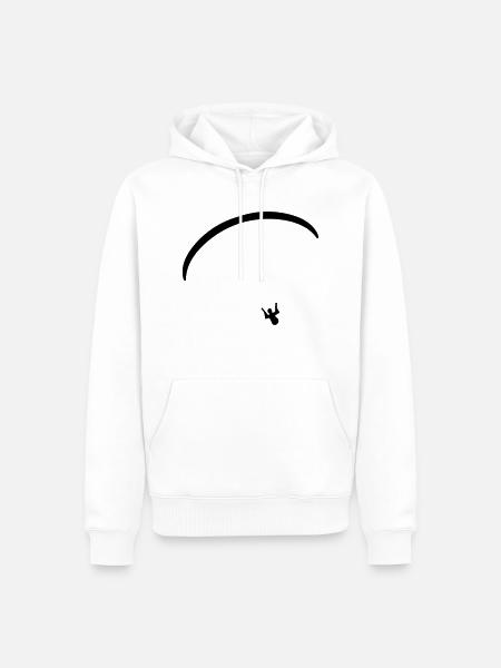 Paragliding - Männer Premium Bio Hoodie - Weiß