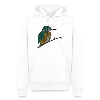 Eisvogel - Männer Premium Bio Hoodie - Weiß - Vorne - Nico (187cm)
