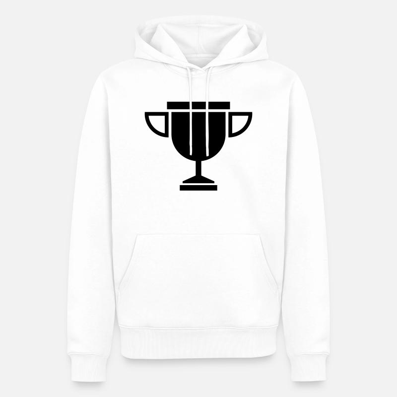 Pokal - Sweat à capuche Premium bio Homme - blanc