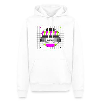 Testbild System fährt hoch - Männer Premium Bio Hoodie - Weiß - Vorne - Nico (187cm)