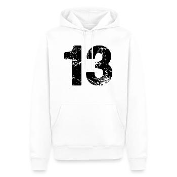 13 - Sweat à capuche Premium bio Homme - blanc - Devant - Nico (187cm)