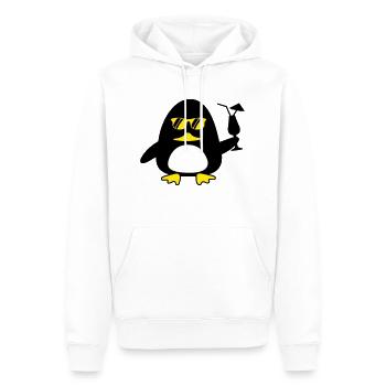 Beach Duck - Männer Premium Bio Hoodie - Weiß - Vorne - Nico (187cm)