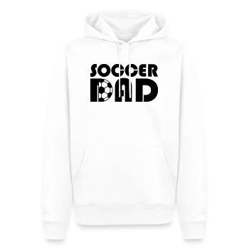 Fußballverein Soccer Dad Design - Männer Premium Bio Hoodie - Weiß - Vorne - Nico (187cm)