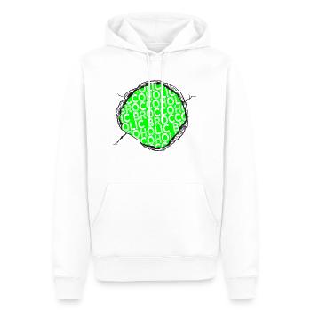 légume végétarien bday blagues repas végétalien - Sweat à capuche Premium bio Homme - blanc - Devant - Nico (187cm)