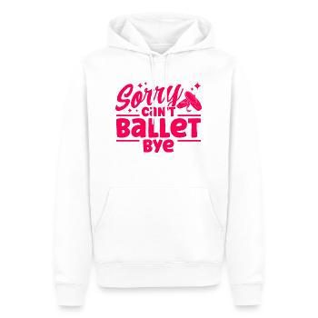 Ballet Dance Ballerina Ballet Dancer Gift - Men’s Premium Organic Hoodie - white - Front - Nico (187cm)