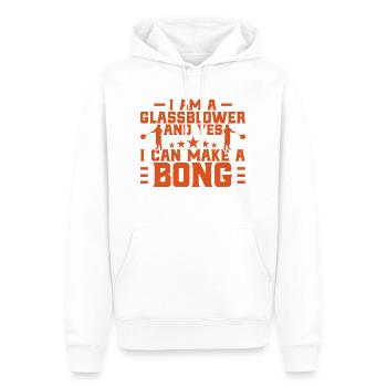 Glassblowing Glassblowing Glassblowing Gift - Men’s Premium Organic Hoodie - white - Front - Nico (187cm)