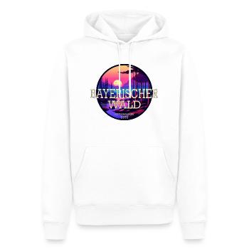 Nationalpark Bayerischer Wald - Männer Premium Bio Hoodie - Weiß - Vorne - Nico (187cm)