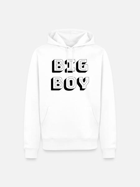 Big boy - Men’s Premium Organic Hoodie - white